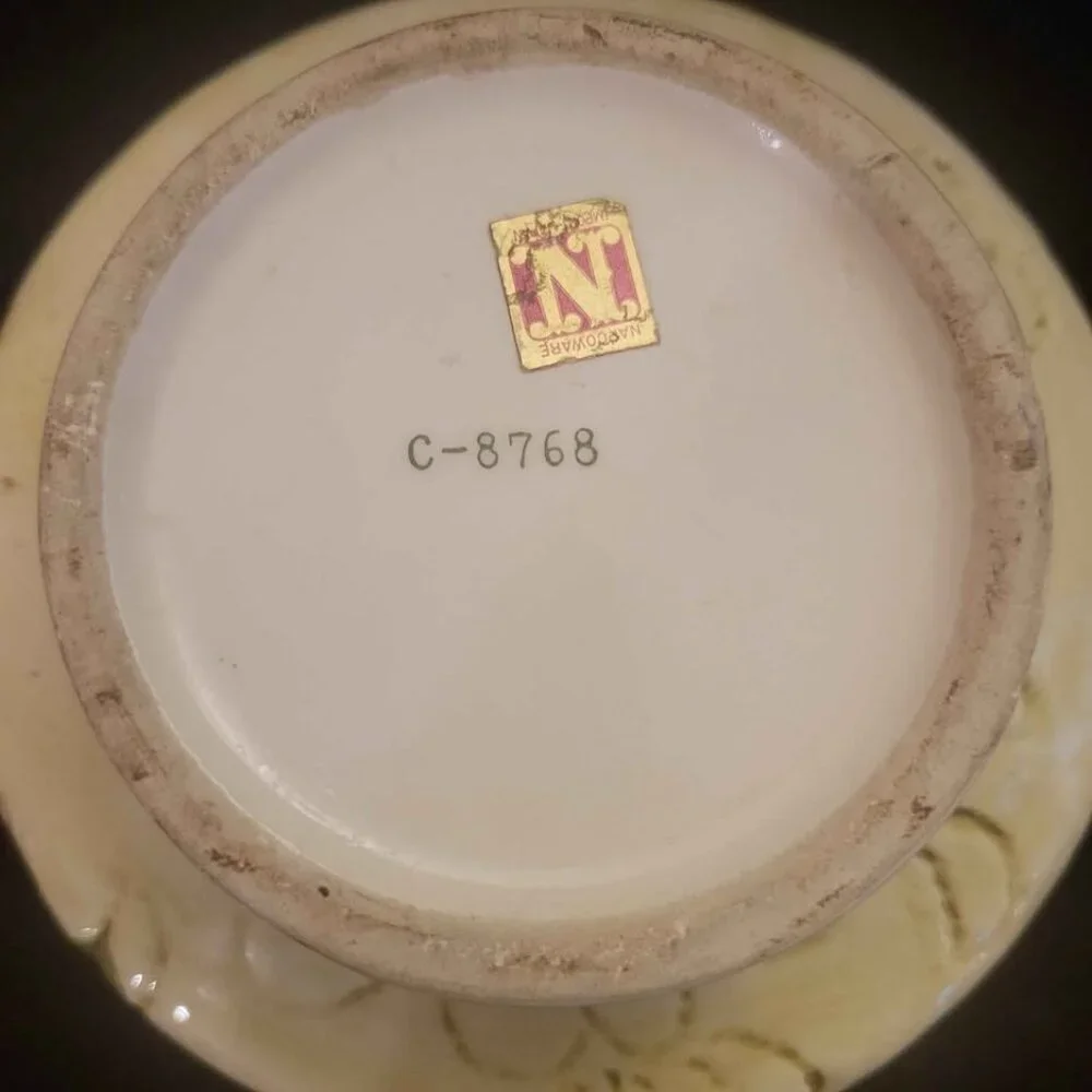 Vintage, Hand-Painted Ceramic Planter By Napcoware, Imported From Japan